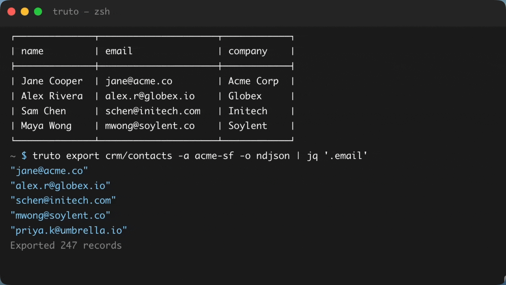 Truto CLI Demo